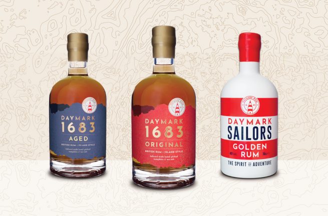 Feature image showing Daymark 1683 Rum Original, Aged and Sailors packaging