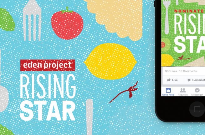 Jan Thompson Graphic Design - Eden Project - Rising Star Illustration