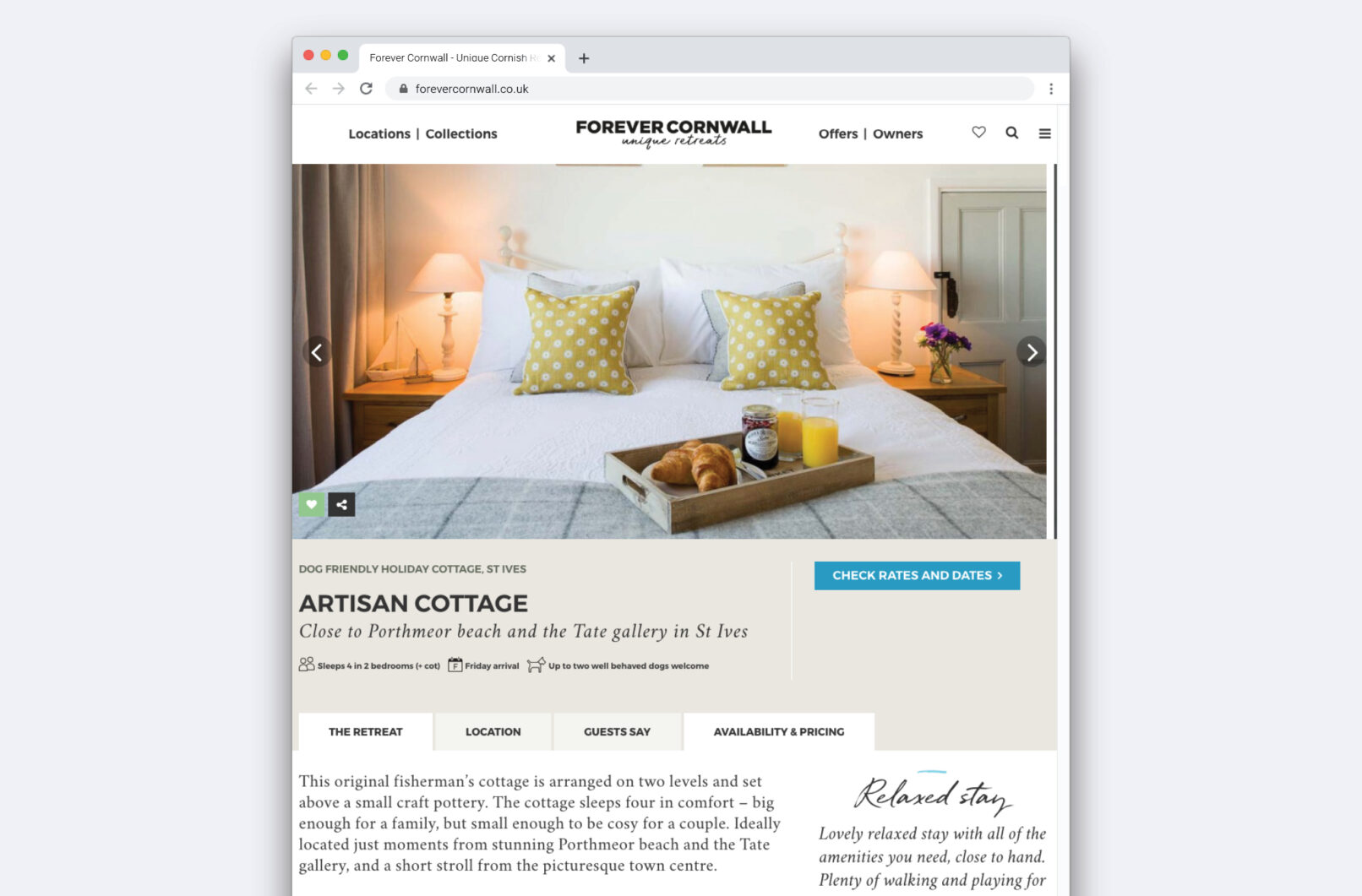 Image showing new Forever Cornwall website