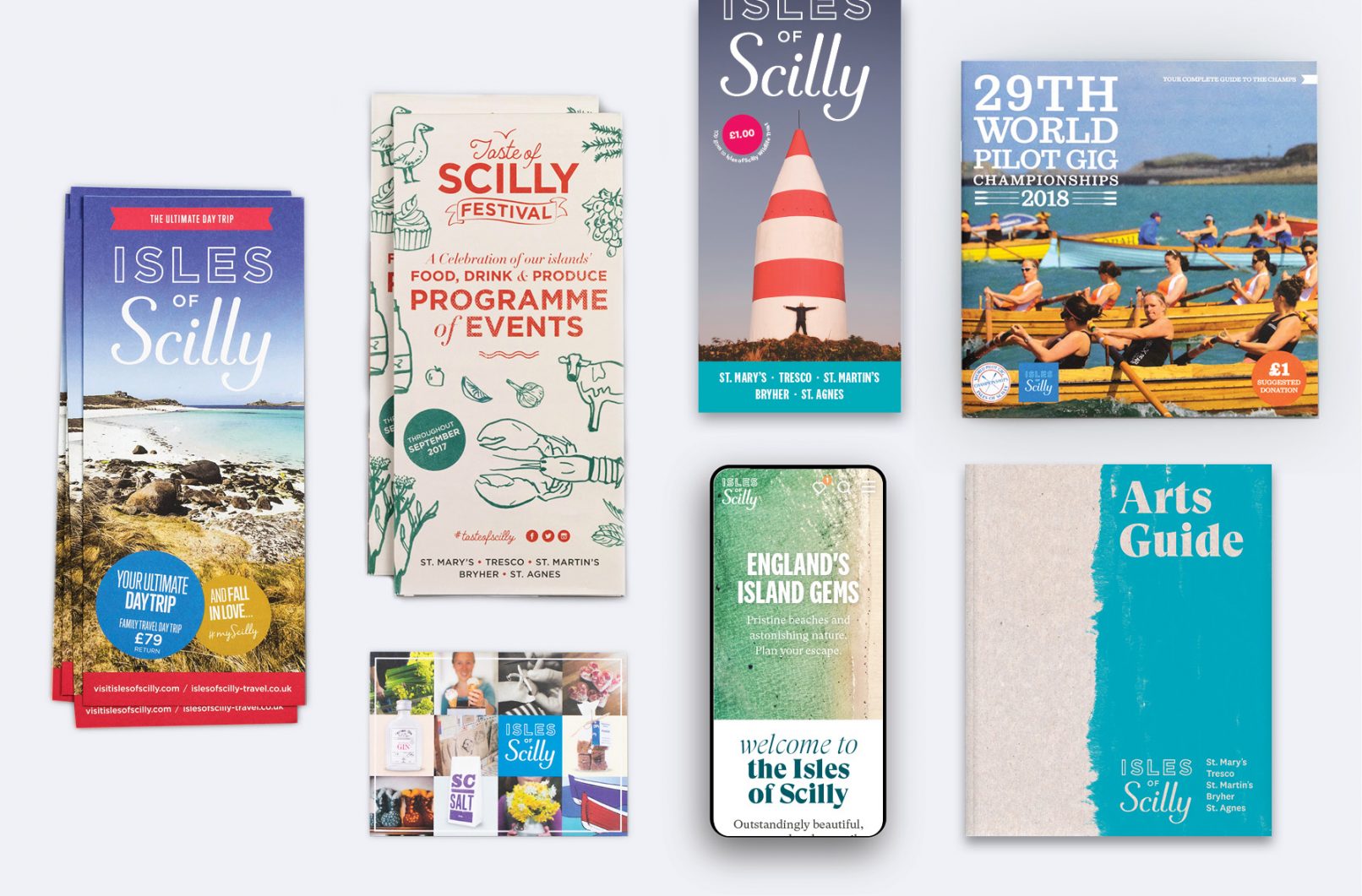 Isles Of Scilly marketing material and leaflet design by Jan Thompson Graphic Design