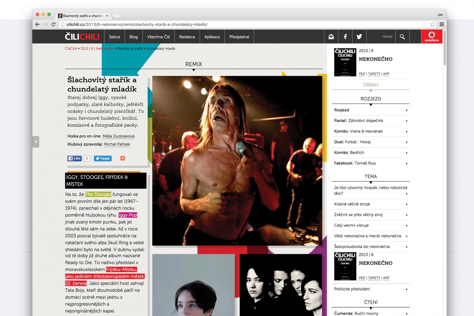 CiliChili Magazine responsive magazine website design by Jan Thompson Graphic Design