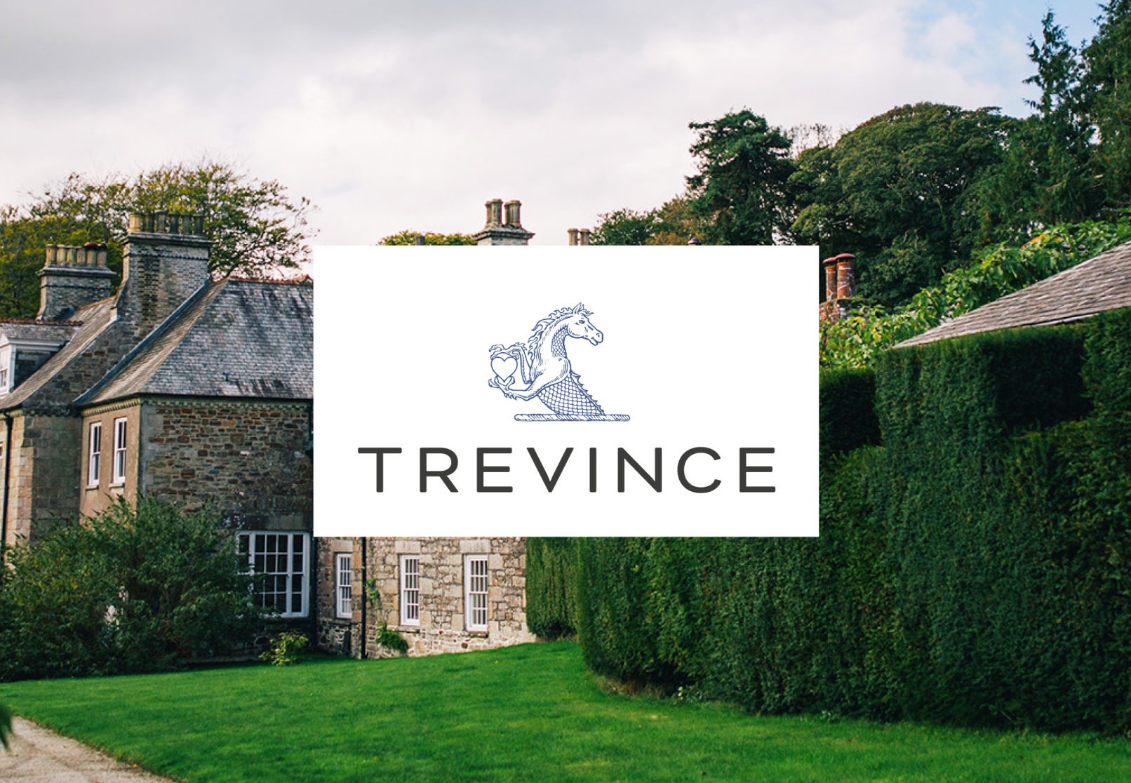 Feature image for Trevince Estate, Garden and Cafe logo and brand identity