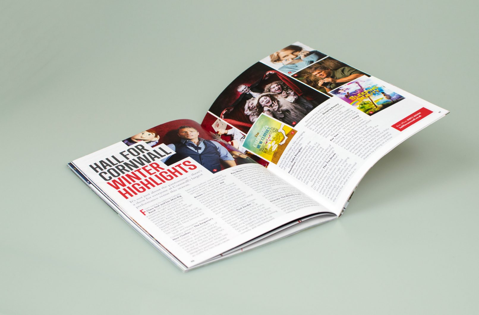 Feature image of Truro Guide magazine layout for Hall for Cornwall